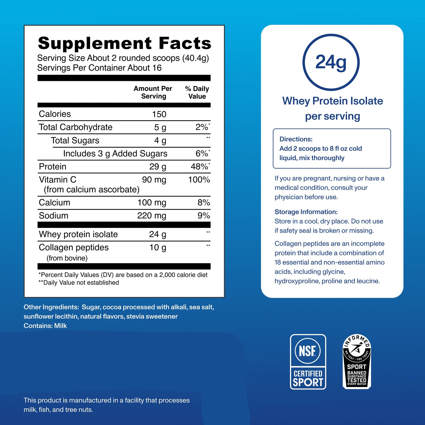 Whey + Collagen - Protein Powder