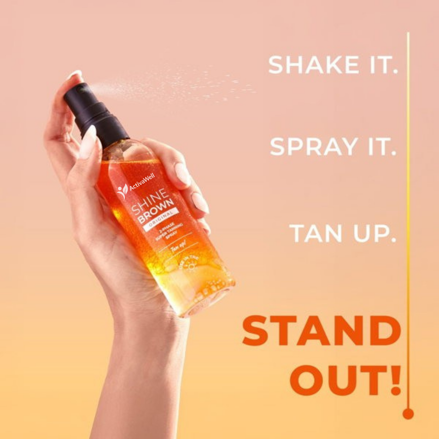 Shine Brown Two-Phase Super Tanning Spray