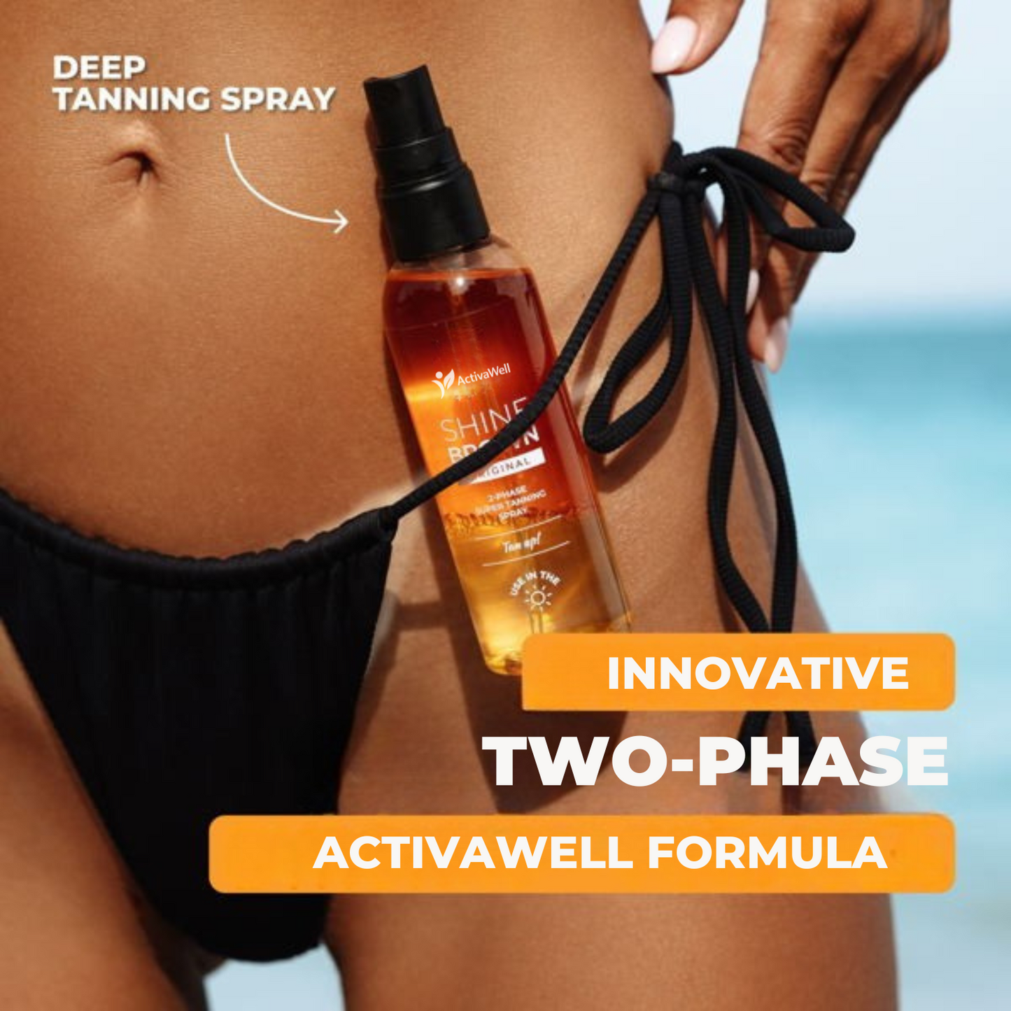 Shine Brown Two-Phase Super Tanning Spray