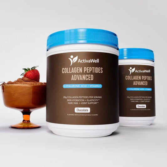 Chocolate Collagen Peptides Advanced - with Hyaluronic Acid & Vitamin C