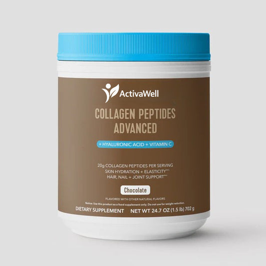 Chocolate Collagen Peptides Advanced - with Hyaluronic Acid & Vitamin C