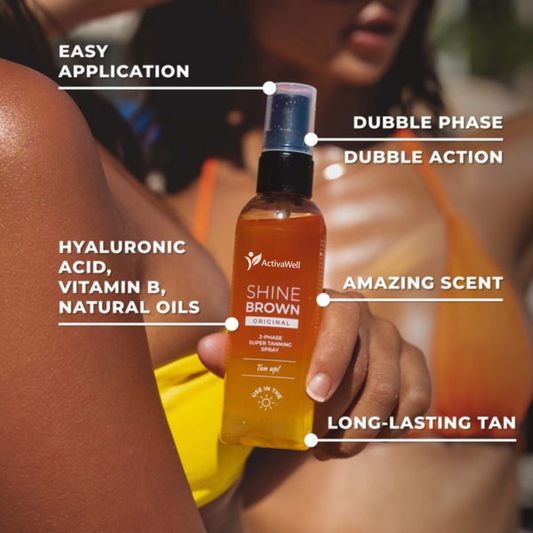 Shine Brown Two-Phase Super Tanning Spray